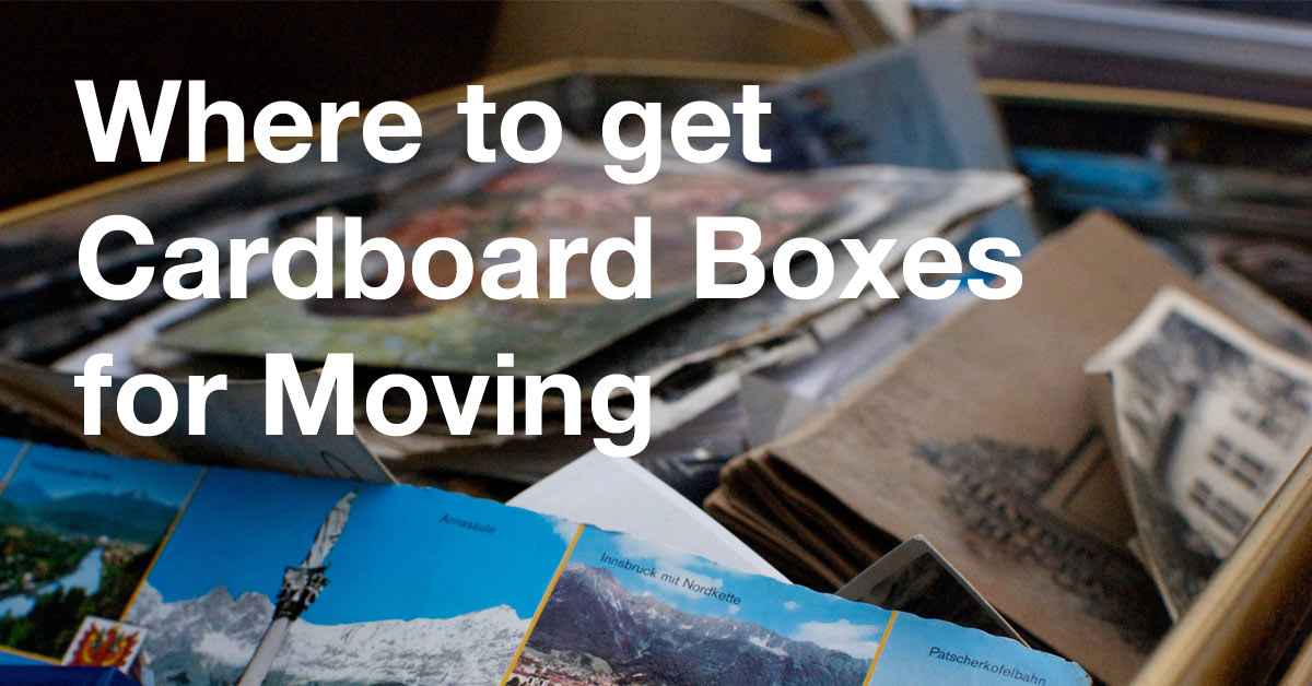 7 Places To Get Cardboard Boxes For Moving House MovedTo